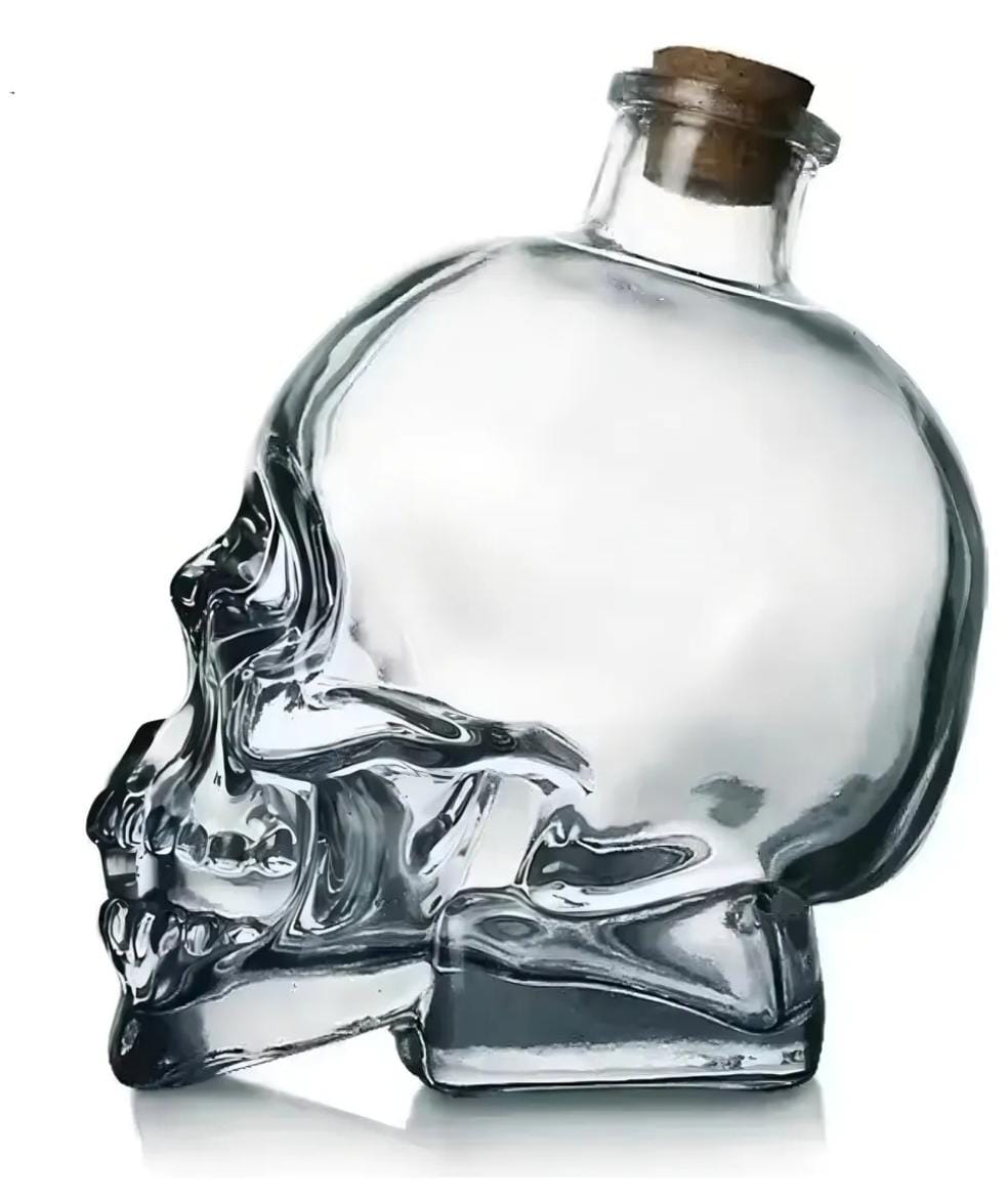 Botella vaso calavera